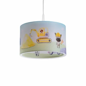 Best Sale Elobra Suspension 25/40 chantier, Ø 38 cm, jaune, E27, 1 lampe