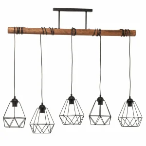 Best Sale Eko-Light Suspension Acero abat-jour cages, à cinq lampes