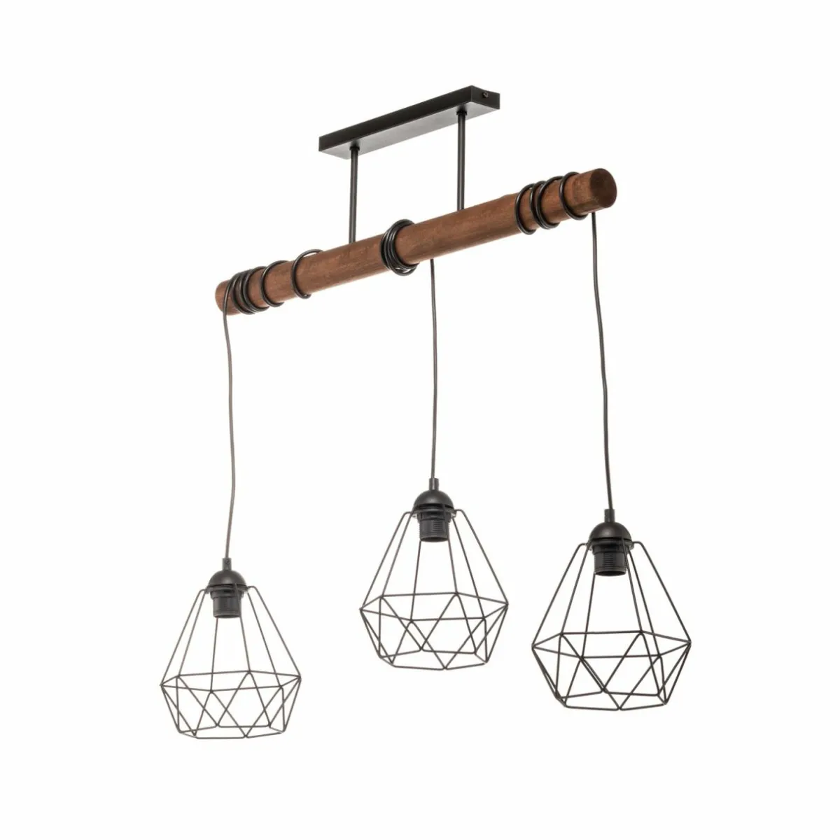 suspension_acero_abatjour_cages__trois_lampes_1.webp Store Eko-Light Suspension Acero abat-jour cages, à trois lampes