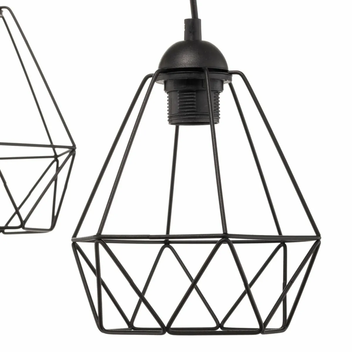 suspension_acero_abatjour_cages__trois_lampes_3.webp Store Eko-Light Suspension Acero abat-jour cages, à trois lampes