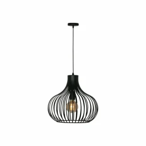 Store Freelight Suspension Aglio, Ø 38 cm, noir, métal