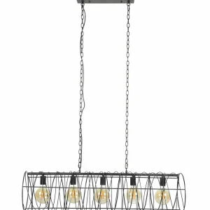 Fashion Zijlstra Suspension Aina 5 lampes avec spirales