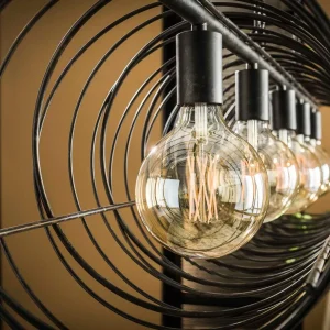 Fashion Zijlstra Suspension Aina 5 lampes avec spirales