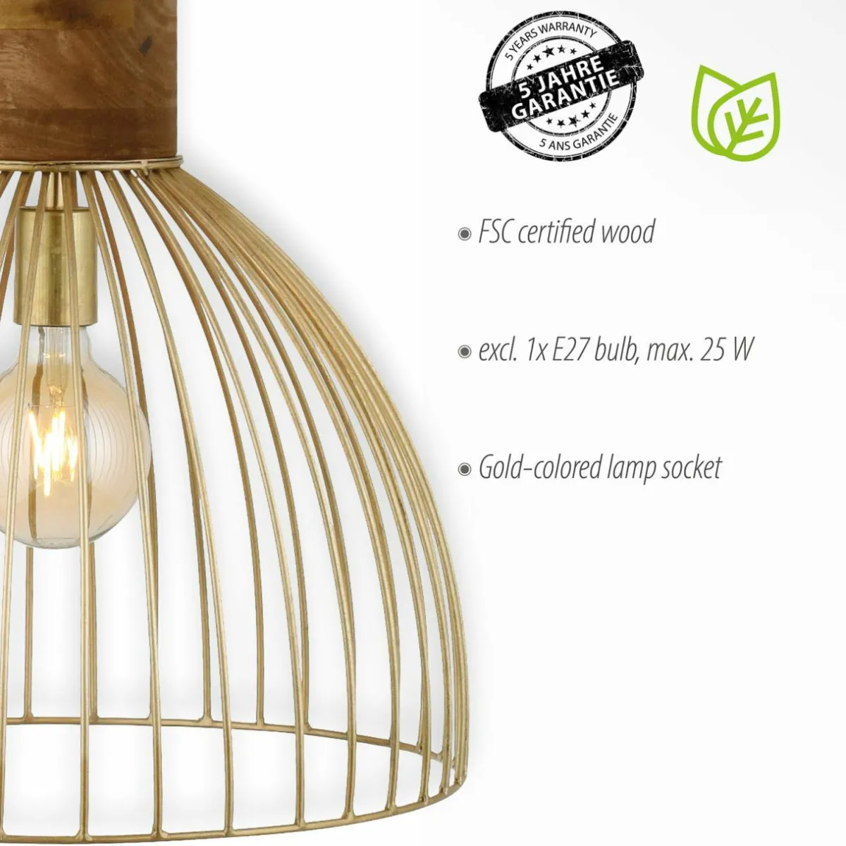 suspension_alami_bois_de_manguier_laiton_mat___lampes_4.webp Discount JUST LIGHT. Suspension Alami bois de manguier laiton mat à 3 lampes.