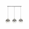 Clearance Zijlstra Suspension Allessandra à 3 lampes, Ø 29 cm, gris fumé, verre