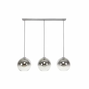 Clearance Zijlstra Suspension Allessandra à 3 lampes, Ø 29 cm, gris fumé, verre