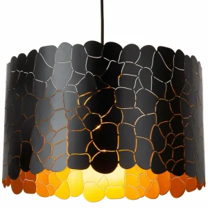 Online Lucide Suspension Almelo, 1 lampe, noir/or, métal