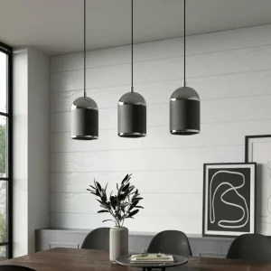 Flash Sale Argon Suspension Anadia à 3 lampes, allongée, anthracite