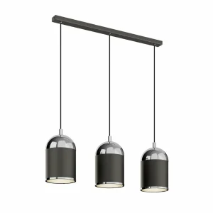 Flash Sale Argon Suspension Anadia à 3 lampes, allongée, anthracite