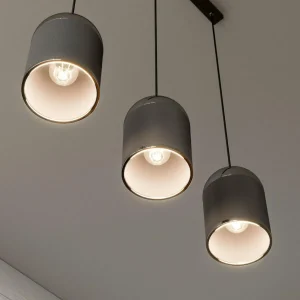 Flash Sale Argon Suspension Anadia à 3 lampes, allongée, anthracite