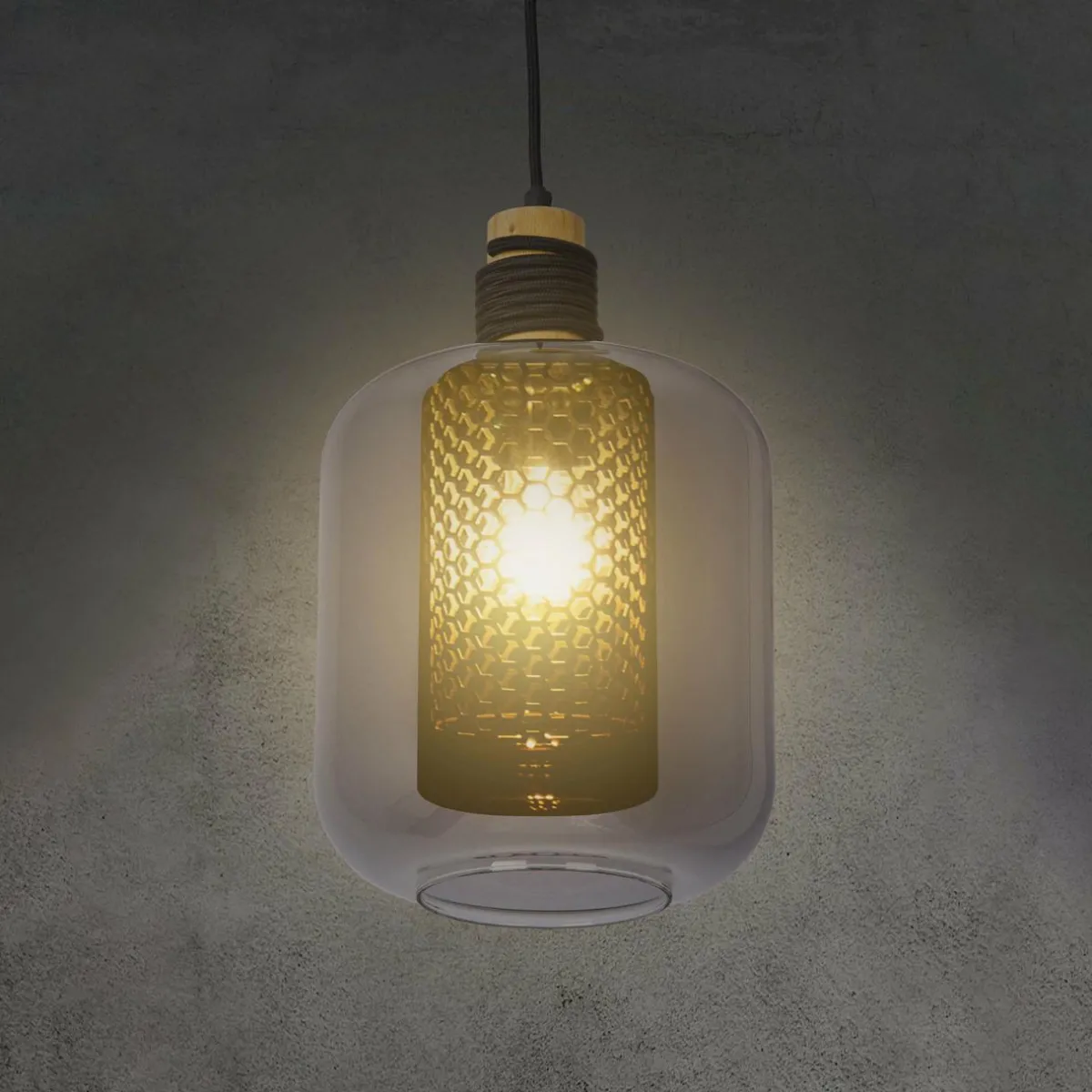 suspension_ando_abatjour_en_verre__lampe_3.webp Outlet NOWA GmbH Suspension Ando abat-jour en verre, 1 lampe