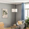 New Duolla Suspension Areca avec motif de feuilles, or