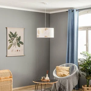 New Duolla Suspension Areca avec motif de feuilles, or