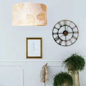 New Duolla Suspension Areca avec motif de feuilles, or