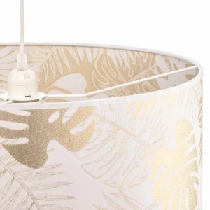 New Duolla Suspension Areca avec motif de feuilles, or