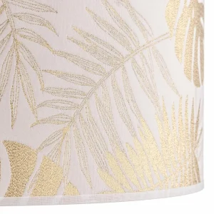 New Duolla Suspension Areca avec motif de feuilles, or