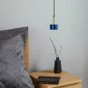 Best Sale Eko-Light Suspension Arena longue à une lampe, bleu-doré