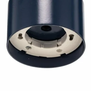 Best Eko-Light Suspension Arena ronde à trois lampes, bleu-doré