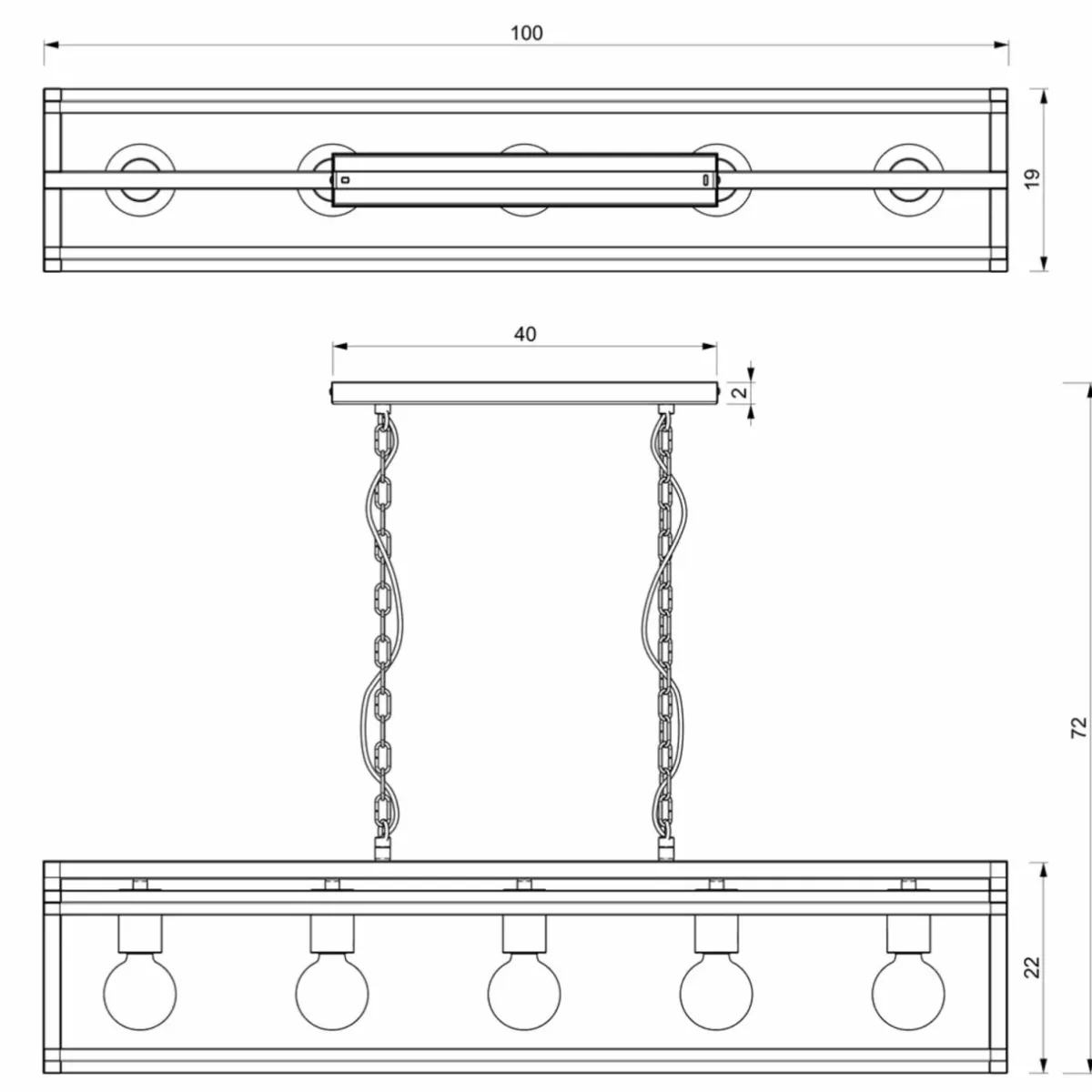 suspension_arnold_noire___lampes_1.webp Cheap Eko-Light Suspension Arnold, noire, à 5 lampes