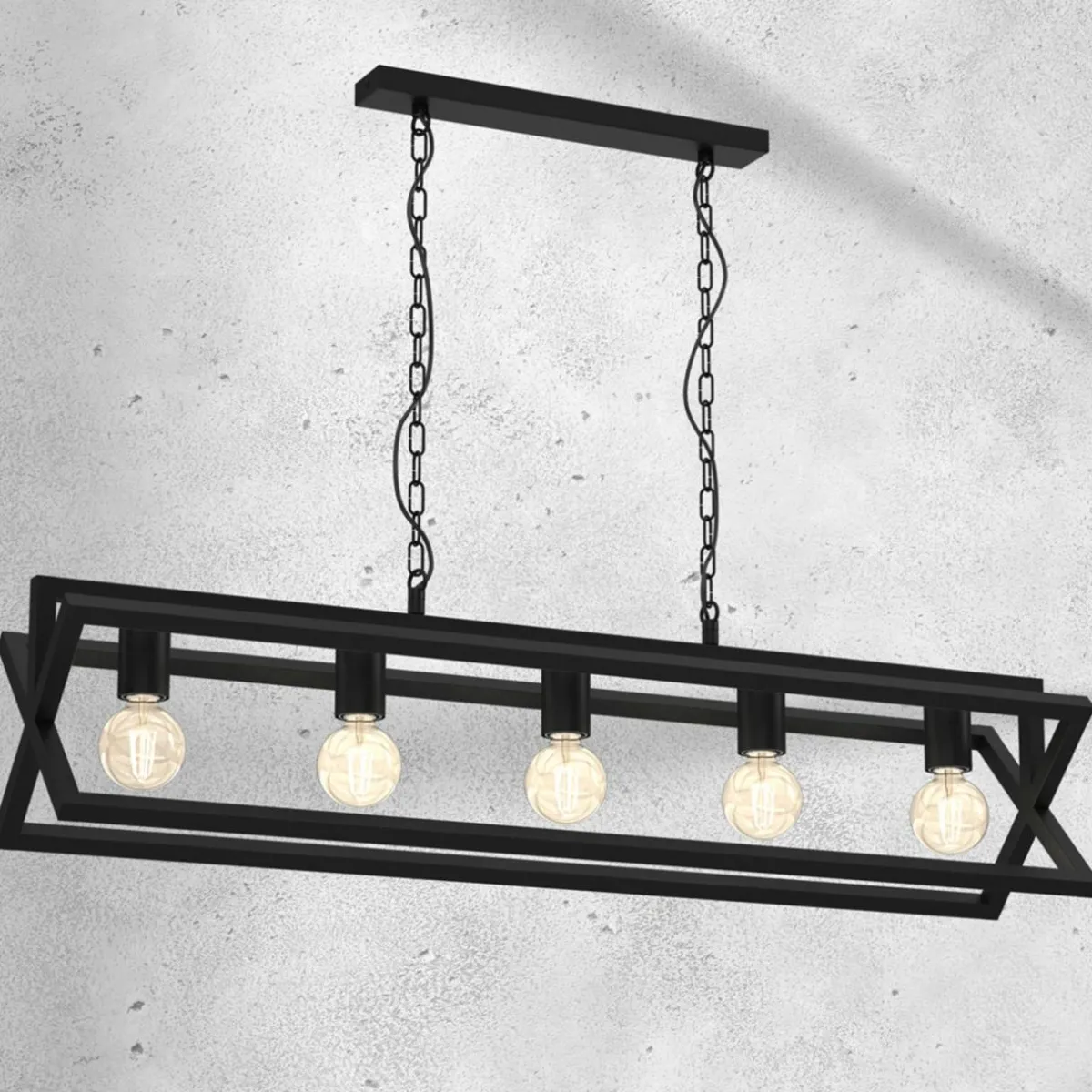 suspension_arnold_noire___lampes_2.webp Cheap Eko-Light Suspension Arnold, noire, à 5 lampes