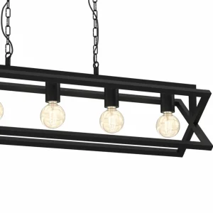 Cheap Eko-Light Suspension Arnold, noire, à 5 lampes