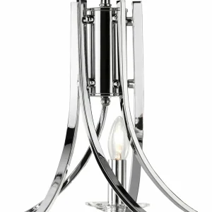 New Searchlight Suspension Ascona élégante 5 flammes chrome