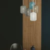 Sale Eco-Light Suspension Ashford S15 abat-jour verre blanc