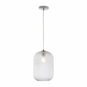 New Eco-Light Suspension Ashford S15 abat-jour verre transparent