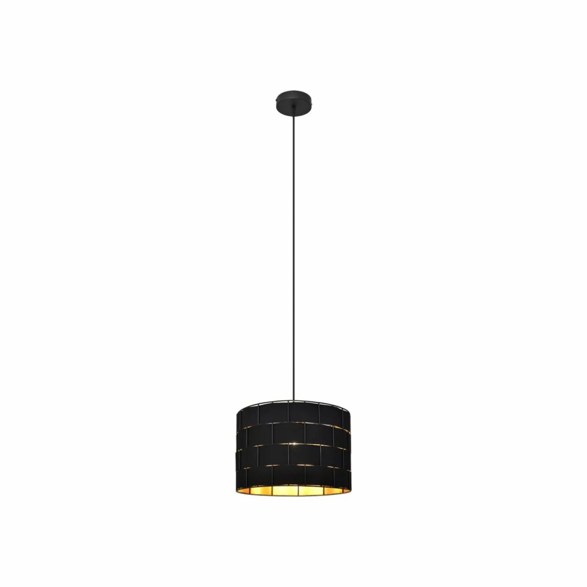 suspension_atlanta_noir___cm_textile_e_3.webp Best Sale HELAM Suspension Atlanta, noir, Ø 30 cm, textile, E27