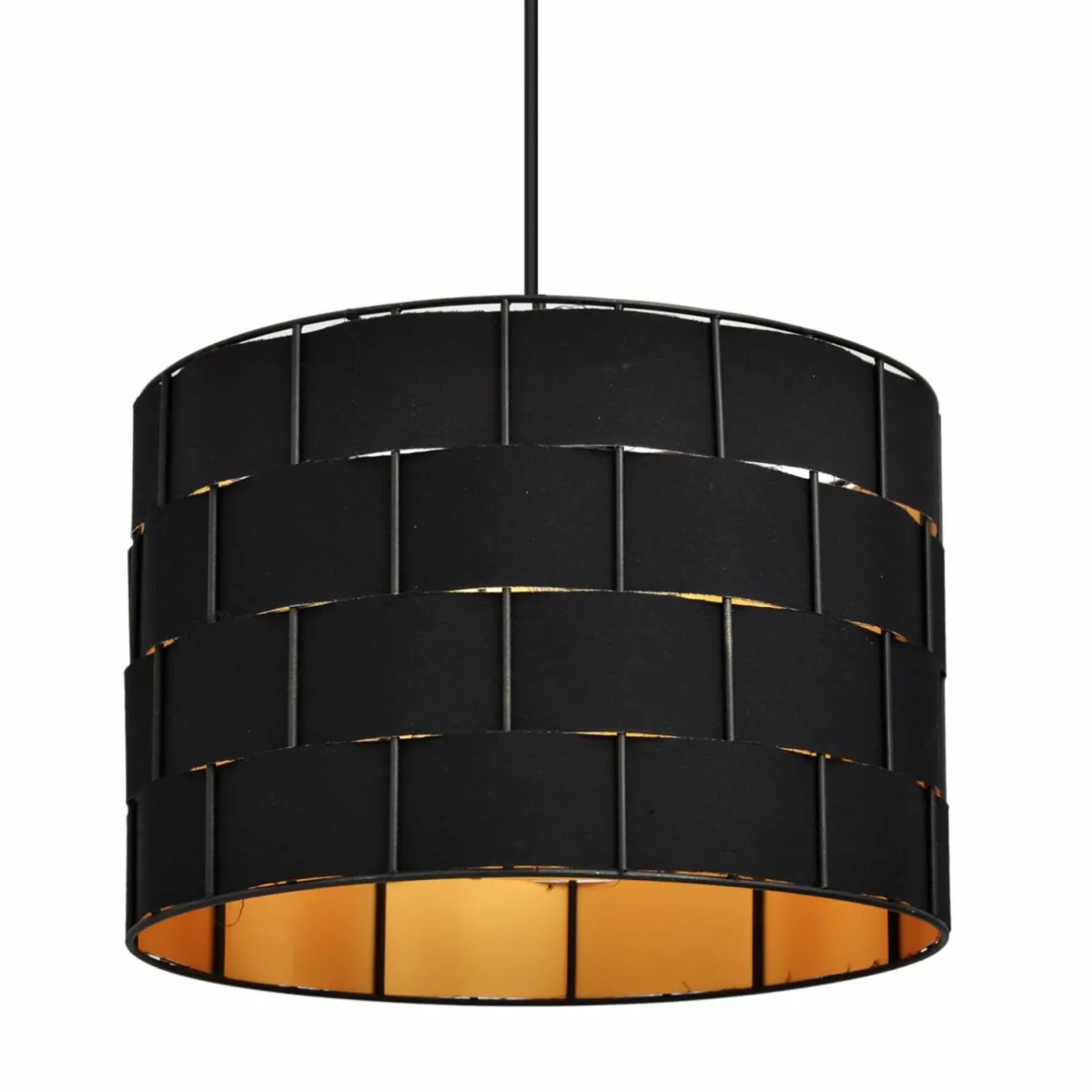 suspension_atlanta_noir___cm_textile_e_4.webp Best Sale HELAM Suspension Atlanta, noir, Ø 30 cm, textile, E27