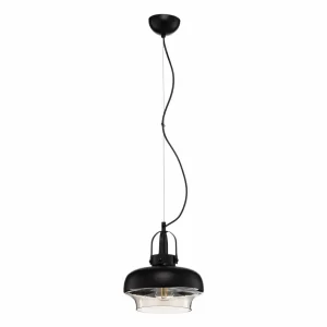 Hot Avonni Suspension AV-5064-1BSY, abat-jour métal et verre