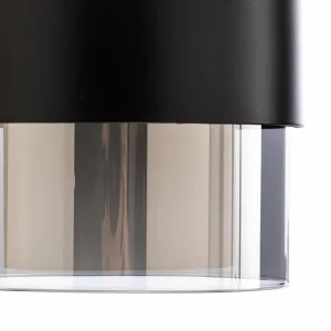 Store Avonni Suspension AV-4288-1BSY en métal et verre