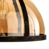 Fashion Avonni Suspension AV-5063-1BSY verre, cuivrée/noire