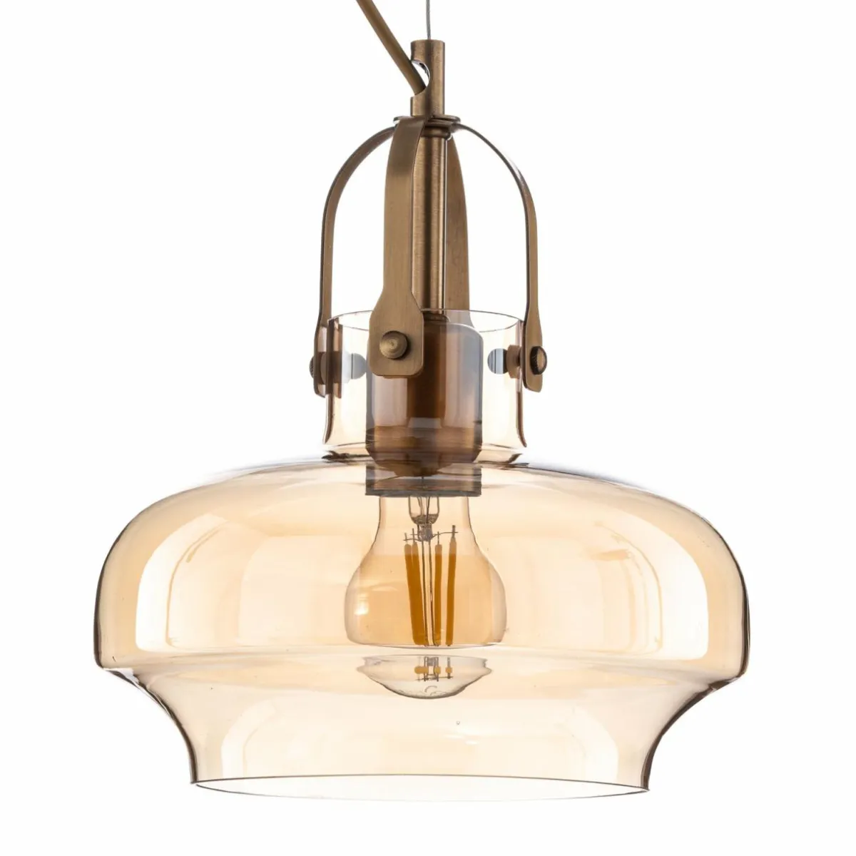 suspension_ave_avec_abatjour_verre_teint_2.webp Outlet Avonni Suspension AV-5064-1E avec abat-jour verre teinté