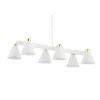 Sale Euluna Suspension Avenidos, à six lampes, blanche