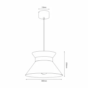 Cheap Luminex Suspension Avery abat-jour métal anthracite/nickel