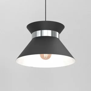 Cheap Luminex Suspension Avery abat-jour métal anthracite/nickel