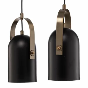 Cheap Avonni Suspension AV-1860-4EY en noir/doré ancien