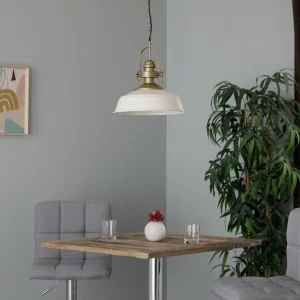Fashion Avonni Suspension AV-4106-M32-BBY, abat-jour blanc