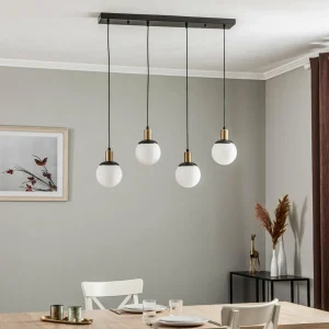 New Avonni Suspension AV-1838-4Y-BSY barres, à 4 lampes