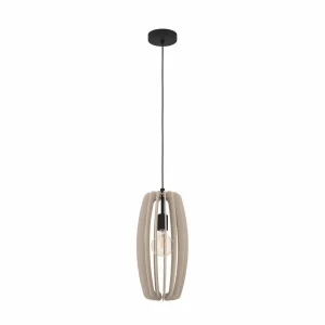 New EGLO Suspension Bajazzara, un abat-jour en cage, sable