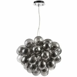 Store Maytoni Suspension Balbo en gris fumée