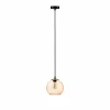 Fashion Solbika Lighting Suspension Ball Abat-jour en verre brun clair Ø 20cm