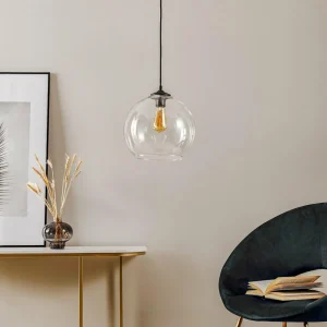 Discount Solbika Lighting Suspension Ball Abat-jour en verre transparent Ø 30cm