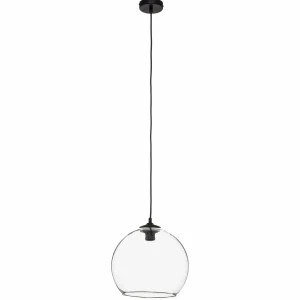 Discount Solbika Lighting Suspension Ball Abat-jour en verre transparent Ø 30cm
