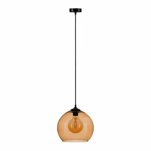 Fashion Euluna Suspension Ball abat-jour verre ambré Ø 30cm