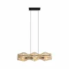 Best Sale Eco-Light Suspension Bamboo, naturel, à 3 lampes