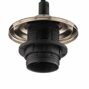 Online Solbika Lighting Suspension Barrel Abat-jour gris fumé soufflé à la bouche