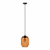 New Euluna Suspension Barrel Abat-jour soufflé à la bouche ambre