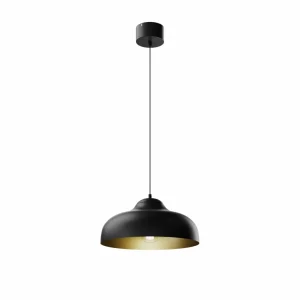 Fashion Luminex Suspension Basca, noire/dorée, à 1 lampe